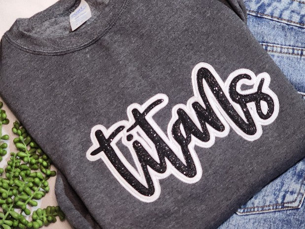 The GOAT Glittery Mascot Team Spirit Tee | Embroidered