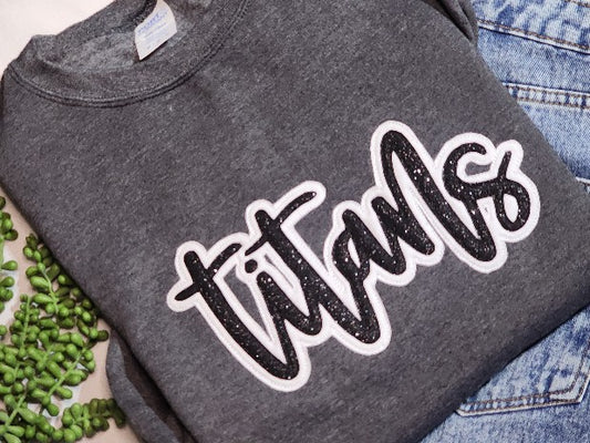 The GOAT Glittery Mascot Team Spirit Tee | Embroidered