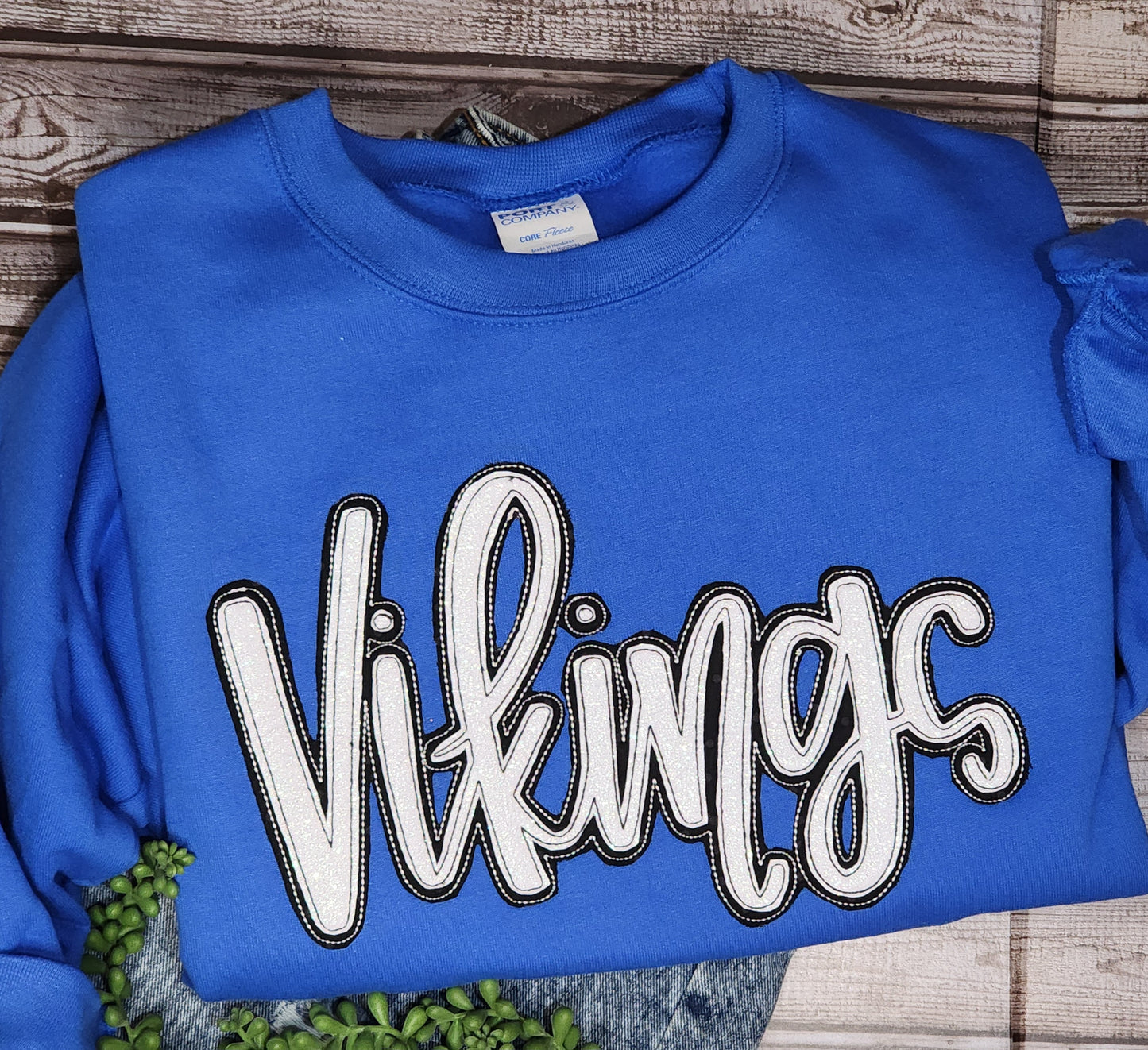 The GOAT Glittery Mascot Team Spirit Crew | Embroidered