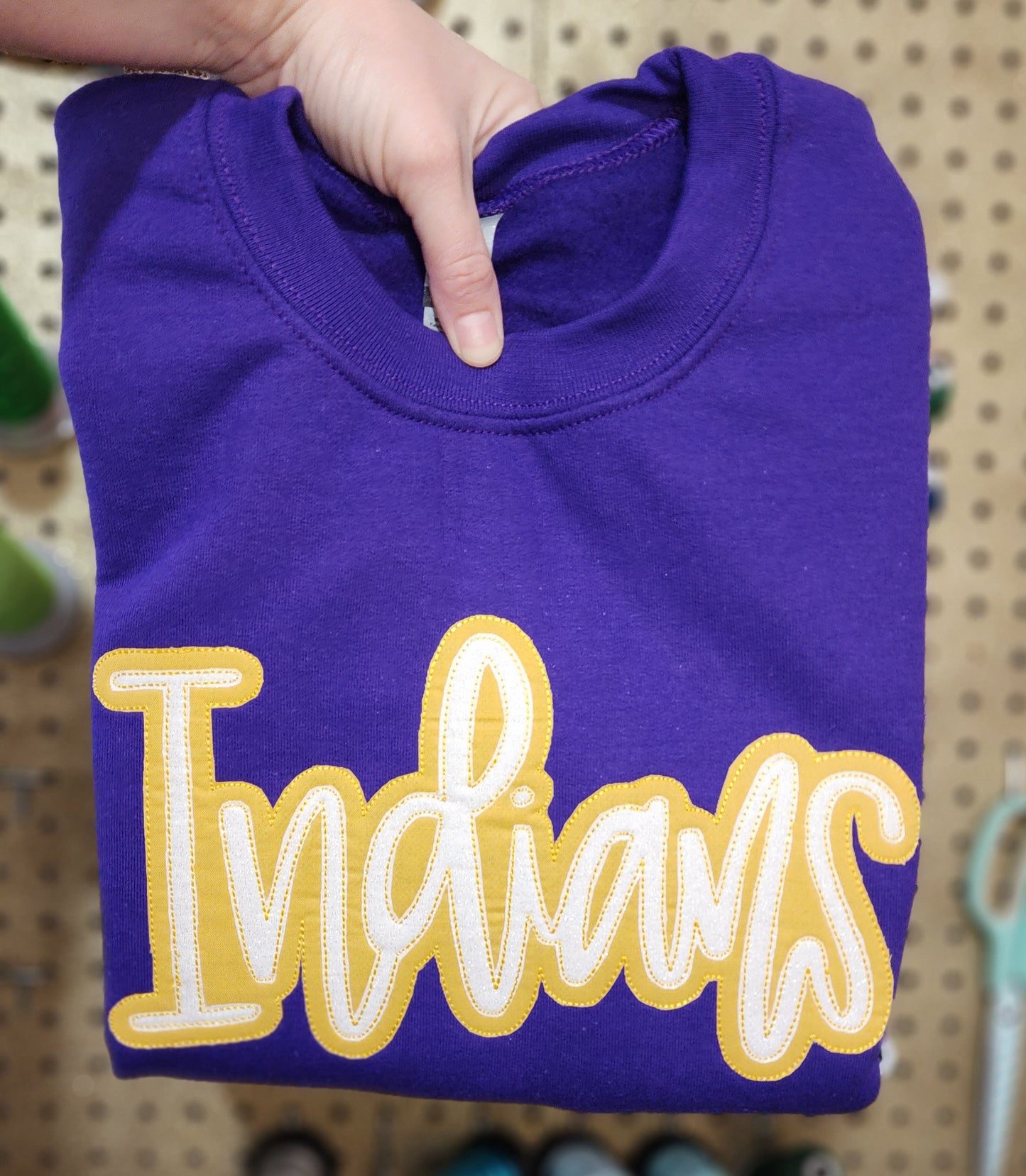 The GOAT Glittery Mascot Team Spirit Crew | Embroidered