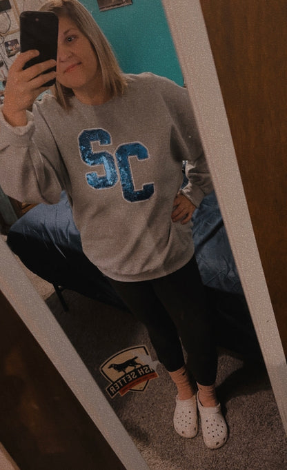 Big Win Sequin Sweatshirt | Glitter Backed | Custom