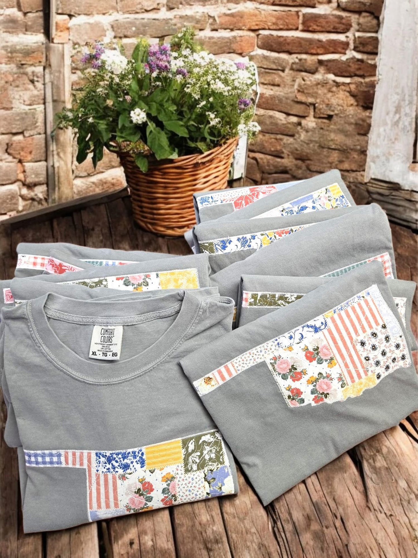 Quilted Patchwork ANY STATE Short Sleeve Tee