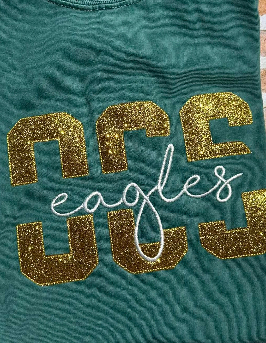 Split Varsity Sweatshirt | Glittery | Embroidered