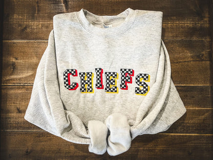 Checked Out Sweatshirt | Embroidered | Customized