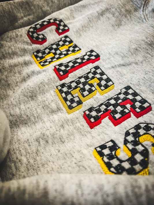 Checked Out Sweatshirt | Embroidered | Customized