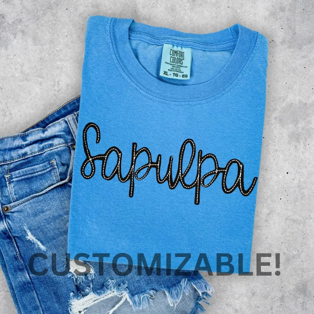 It's a Draw Tee | Felt Applique Embroidered | Customize