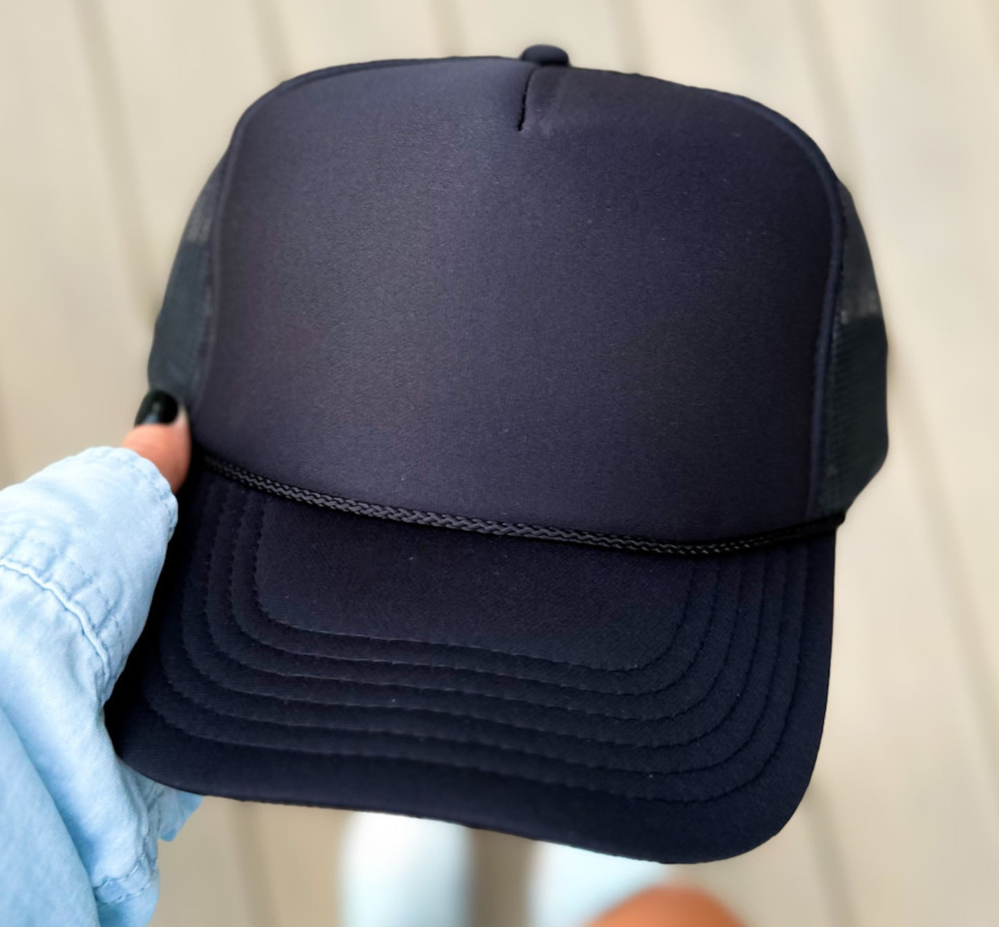 Sideline Sparkle Glittery Embroidered Trucker Hat- Customize