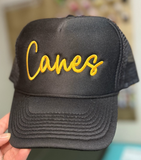Defender Custom Script Font Foam Trucker | Embroidered