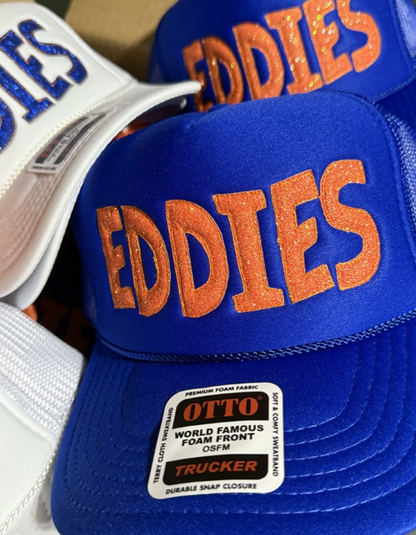 Sideline Sparkle Glittery Embroidered Trucker Hat- Customize