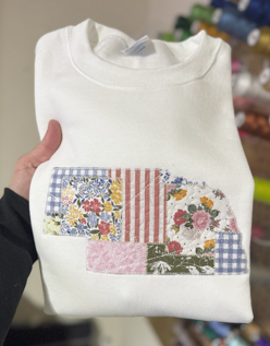 Quilted Patchwork ANY STATE Sweatshirt