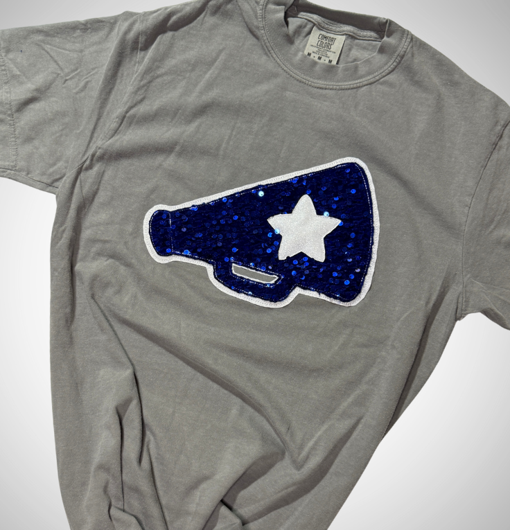 Sequin Megaphone Tee | Customize Colors