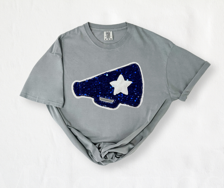 Sequin Megaphone Tee | Customize Colors