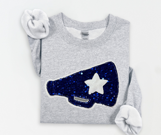 Sequin Megaphone Sweatshirt | Customize Colors