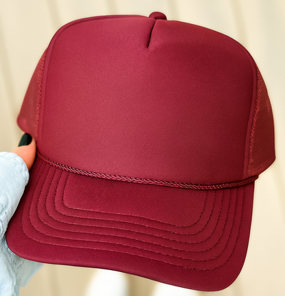 Sideline Sparkle Glittery Embroidered Trucker Hat- Customize