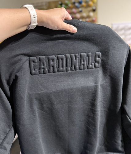 Fired Up Embossed Sweatshirt | Custom | Embroidered