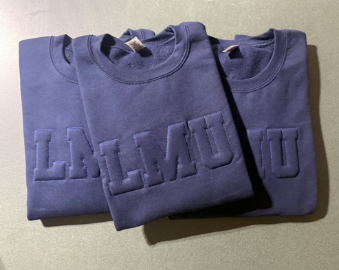 Fired Up Embossed Sweatshirt | Custom | Embroidered