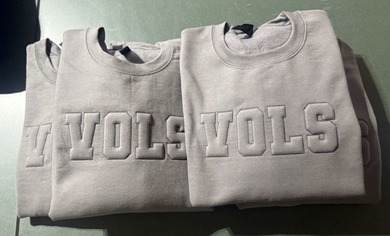 Fired Up Embossed Sweatshirt | Custom | Embroidered