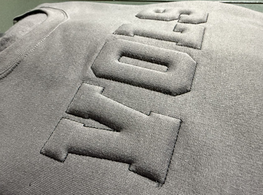 Fired Up Embossed Sweatshirt | Custom | Embroidered