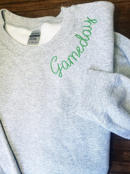 Chainstitch Collar Sweatshirt | Embroidered | Customize