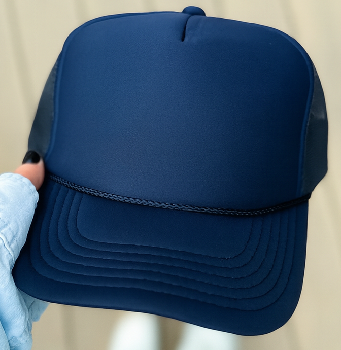 Sideline Sparkle Glittery Embroidered Trucker Hat- Customize