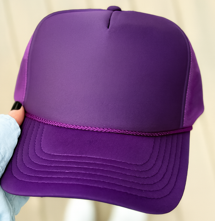 Sideline Sparkle Glittery Embroidered Trucker Hat- Customize