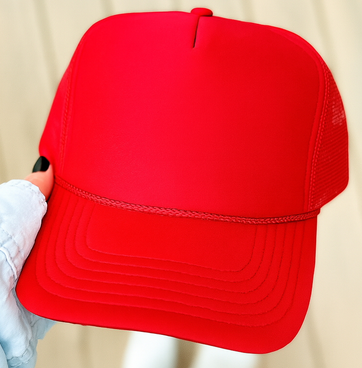 Sideline Sparkle Glittery Embroidered Trucker Hat- Customize