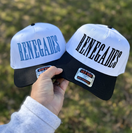VINTAGE 3D Puff Cap- Embroidered Two Tone- Customize