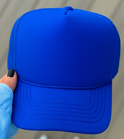 Sideline Sparkle Glittery Embroidered Trucker Hat- Customize