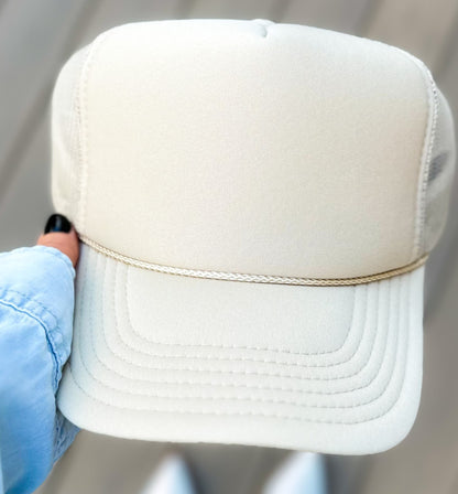 Sideline Sparkle Glittery Embroidered Trucker Hat- Customize